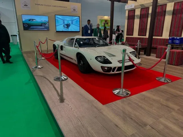 Some photos of our GT40 at London Excel for the World travel market exhibition this week. Our car was chosen to represent the Classic car museum of Sharjah. A very impressive few days